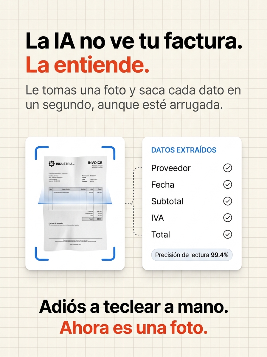 La IA no ve tu factura. La entiende. Escáner de facturas CENIT 365